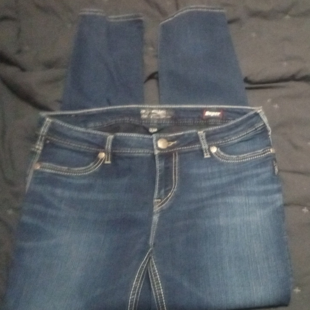 Silver Jeans Women's Dark Blue Skinny Jeans